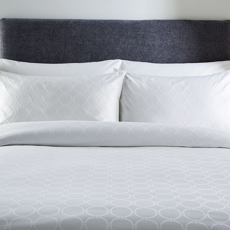 T250 dlhá svorka Bottou biely kruhový okruh Jacquard Hotel Listy
