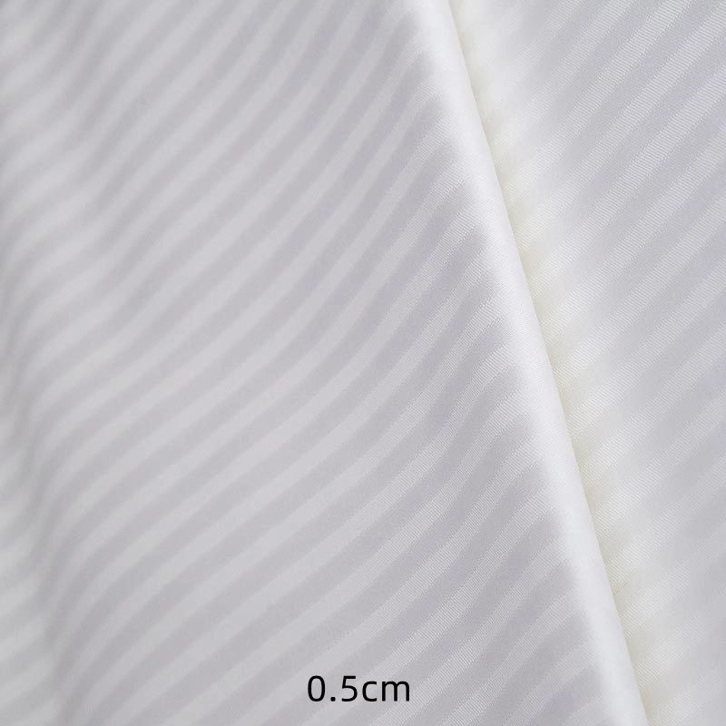 CVC Polycotton White T250 Hotel Stripe Bedding Lafter