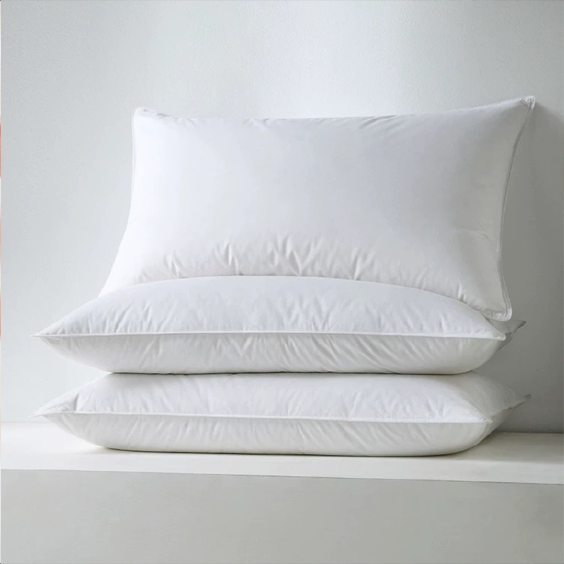 Bavlna 233t percale škrupina 50% biela kačica dole vankúše pre hotel