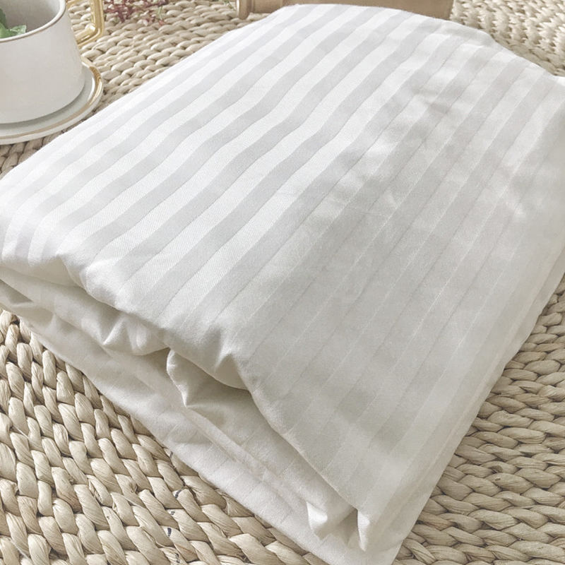 Biela bavlna 60. roky priadza 330 Počty závitových závitov SATEEN STRIPE HOTEMITOVÉ LISTY VEĽKÉ