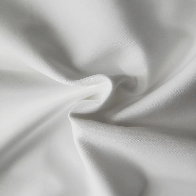Bavlnená bavlna 60S 300t Plain Sateen White Hotel Linen Table