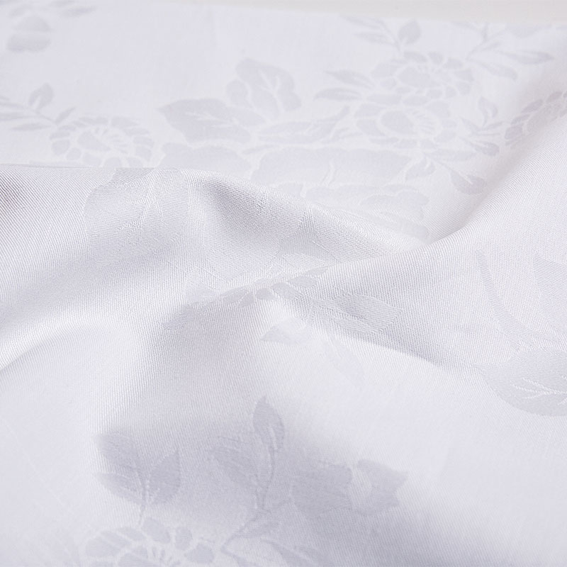 Bavlna sateen jacquard tkaná hotelová plechová tkanina